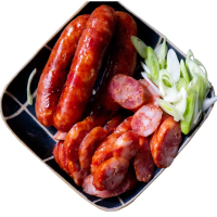 【海濤客】家傳配方銷魂香腸系列 飛魚卵/辛台味辣式/香蒜雞腿棒香腸(300g/5條/包x任選4包)