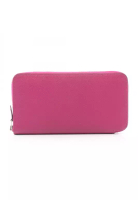 Hermès Pre-Loved Hermès Azap Long silk in round zipper long wallet Veau epsom purple silver hardware