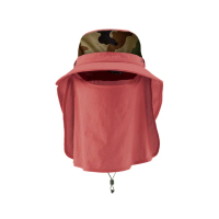 【Wildland 荒野】中性 抗UV收納式功能遮陽帽-赭紅 W1036-18(帽子/遮陽帽/防曬/戶外/收納式)