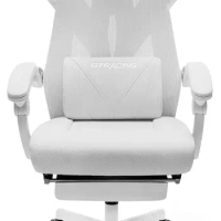 GTRACING Gaming Chair, Computer Chair with Mesh Back, Ergonomic Gaming Chair with Footrest, Reclining