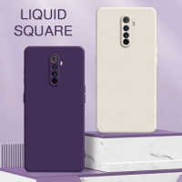 Square Liquid Silicone Phone Case for Realme X X2 XT GT Master GT Neo 2 3 Soft TPU Back Cover Realme X X2 Pro GT2 Coque Armor