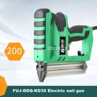 Professional Electric Nail Gun FUJ-DDQ-KD30 F30 Straight Nail Gun Woodworking Nailing Tools 200 Pieces / min AC198v-242v / 50Hz