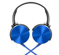MDR-XB450頭戴式耳機 帶咪重低音立體聲手機耳機（藍色）