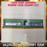 RAM For HUAWEI 06200240 N26DDR401 16GB DDR4 2666MHz RDIMM-16GB-2666MT-ECC 16G Server Memory Fast Ship Works Perfectly