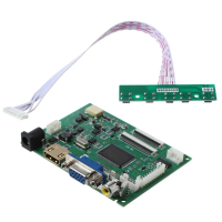 1Set HDMI-compatible VGA 2AV 40/50 Pins AUdio PC Controller Board Module for 3 EJ101IA-01G 8 Bit IP