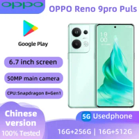 oppo Reno9pro+ 5G Android CPU Qualcomm Snapdragon 8+Gen1 Unlocked 6.7 inch 16GB RAM 256GB ROM All Colours Original used phone