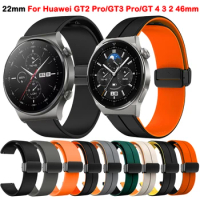 Strap For Huawei Watch GT2 Pro/GT3 Pro/GT 2 3 4 46mm/SE/Honor Magic 2 46mm Magnetic D-Buckle Sport Bracelet Huawei Watch 4 Pro