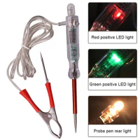 6V/12V/24V Auto Light Probe Pen Dual-color LED Light Automotive Circuit Tester Electric Light Test Pen Car Diagnostic Test Tools