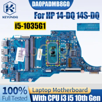 DA0PADMB8G0 For HP 14-DQ 14S-DQ Notebook Mainboard i3-1005G1 i5-1035G1 L70915-601 Laptop Motherboard Full Tested