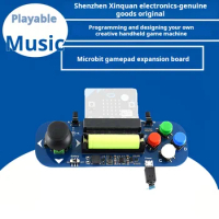 Gamepad expansion board Microbit Module creative handheld game machine music player power supply