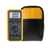 Portable Multimeter Carrying Bag Voltmeter Ohmmeter Zipper Closure Storage Pouch Tester Detector Measuring Device