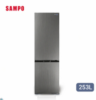 SAMPO 聲寶 253公升一級變頻雙門上冷藏下冷凍冰箱 SR-F26D 【寬54.5*高181*深60】