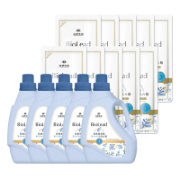 《台塑生醫》BioLead抗敏原濃縮洗衣精 嬰幼兒衣物專用 5包+10包-5包+10包