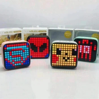 Square led creative lovely color lamp new gift Bluetooth mini pixel sound subwoofer bluetooth speaker tweeter speaker wireless