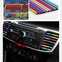 10pcs car shape conditioning air outlet decorative strip personality for Kia eco Pro-cee-d KOUP cee-d Rondo Kue Kee