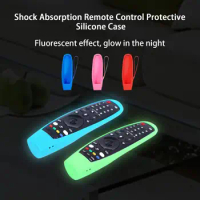 Smart TV Controller Magic Remote Control Case Anti-slip Texture Silica Gel Luminous Silicone Protective Case for LG AM-MR650A