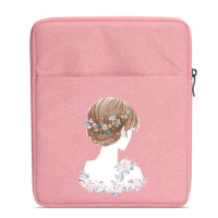 cute print liner Sleeves Bag Case For Kobo Libra H2O 7inch Ebook 7'' ereader cover Multi Pockets Bag Handbag Liner Pouch Funda