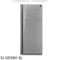 夏普【SJ-GD58V-SL】583公升雙門玻璃鏡面冰箱回函贈.