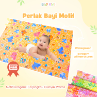90x70cm Perlak Bayi Waterproof Meteran Jumbo Premium Alas Ompol Bayi Baru Lahir Motif Lucu Cowok Cew