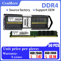 CeaMere memoriam DDR4 50 PCS desktop computer memory, 2400Mhz, 2666Mhz,3200Mhz, 288 pin ram PC universal memory card wholesale