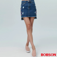 【BOBSON】女款牛仔短裙(D109-53)
