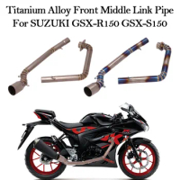 Motorcycle Exhaust Modified Motor Escape Muffler Titanium Alloy Front Middle Link Pipe For SUZUKI GSXR GSX-R150 GSX-S150 GSX150R