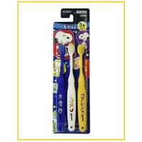 EBISU 惠百施史努比兒童牙刷軟毛6歲以上(3支裝) SNOOPY CHILDREN'S TOOTHBRUSH SNOOPY 3 PACK (AGES 6+)