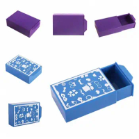 Full of Mystery Magic Box Creative Purple Blue Wonderful Feeling Vanished Box Magic Props Gimmick Magic Tricks Box Kids Teens