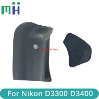 Original For Nikon D3300 D3400 Grip Rubber + Rear Rubber Back Cover Thumb Rubber Camera Replacement Spare Part