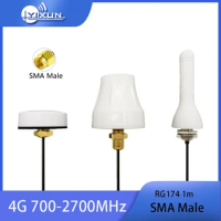 GSM 4G LTE DTU Router Modem Aerial External Antenna Signal Booster Outdoor Waterproof SMA Male RG174 1m Cable 700-2700MHz