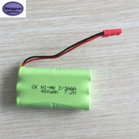 High Quality 7.2V 400mAh 6x 2/3AAA NiMH Rechargeable Battery Pack with JST Plug for Helicopter Robot Car Toys