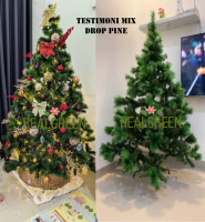 GRATIS HIASAN Pohon Natal Murah 180cm / 6FT / 1,8M 6FEET 6FT MIX DROP PINE SIBERIAN PINE NATURAL DRO