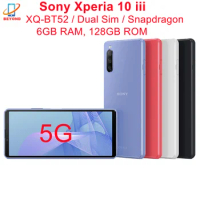 Sony Xperia 10iii 10 iii 5G Dual Sim XQ-BT52 6.0" 6GB RAM 128GB ROM Snapdragon 690 Octa Core NFC Original Android Smart Phone