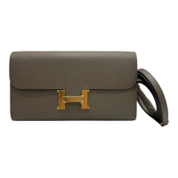 【Hermes 愛馬仕】康康TO GO EPSOM皮(8F錫器灰/金釦/W刻)