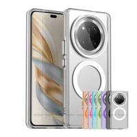 For Honor X9C Case Cover Huawei Honor X9C Capas Back Shockproof Wireless Charging Annular Magnetic M