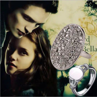 Movie The Twilight Bella Moonstone Ring Vampire Jewelry Edward Engagement Rings For Women Wedding Party Gifts