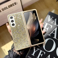 Colorful Phone Case For Samsung Galaxy Z Fold 3 4 5 5G Glitter Protective Shell Fold5 Fold4 Fold3 Cover