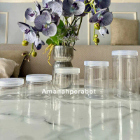 Toples Tabung Nastar 750ml 600ml 1000ml Botol Plastik Toples Jar Transparan