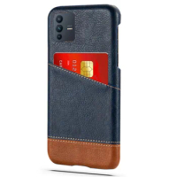 PU Leather Wallet Case with Mixed Splice, Credit Card Holder, Cover for VIVO, V23 Pro, V23E, V23Pro, 5G, V23, V23Pro, V 23 Pro