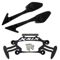 For Yamaha XMAX X-MAX 125 250 300 400 2017-2018 Front Stand Holder Smartphone Mobile Phone Bracket GPS Plate Mirror Bracket