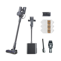 【GOOFINDS 谷凡】自動集塵吸塵器「鈦灰吸」(自動集塵/ 毛髮截斷地刷/ 32kpa大吸力)