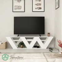 Meja TV Minimalis Modern Virsa - Kayu Mahoni