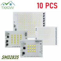 10 Pcs SMD2835 LED Chip Matrix 220V LED COB 10W 20W 30W 50W 100W 150W 200W For lighting accessories Spotlight Floodlight DIY