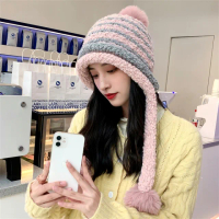 【Acorn 橡果】韓系護耳毛帽保暖防風耳罩毛球帽1742(粉色)