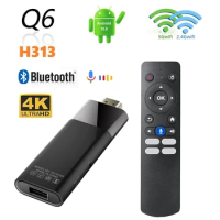 Q6 TV Stick ATV HD 4K WiFi 4G 5G Android 10 Smart tv Box Allwinner H313 quad core 2GB 16GB BT5.0 Android TV Stick