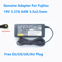 Genuine 19V 3.37A 64W 5.5x2.5mm SED80N2-19.0 FMV-AC321 FPCAC49 Power Supply AC Adapter For Fujitsu Laptop Charger