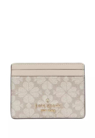 Kate Spade Signature Spade Flower Small Slim Card Holder - Dark Beige