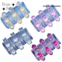 Cincin untuk Pria Dewasa Ring Manik Silikon Putih Transparan