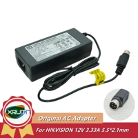 Genuine 12V 3.33A 40W 4-PIN KPL-040F-VI KPL-040F CWT Power Supply AC Adapter For HIKVISION 7808HGH7816 Video Recorder Charger
