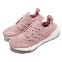 adidas 慢跑鞋 PureBoost 22 W 女鞋 粉紅 白 緩震 針織 路跑 馬拉松 運動鞋 愛迪達 GX5592